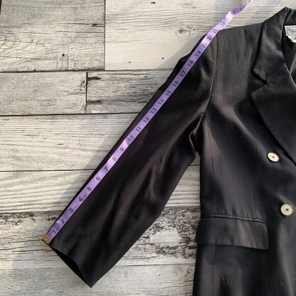 Vintage Union Made Evan Picone Double Breasted Cropped Blazer - Picture 13 of 13